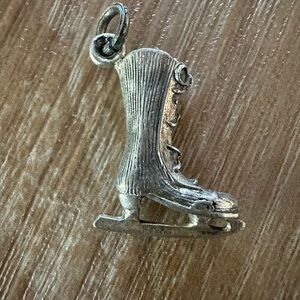 Vintage Ice Skate Shoe Charm